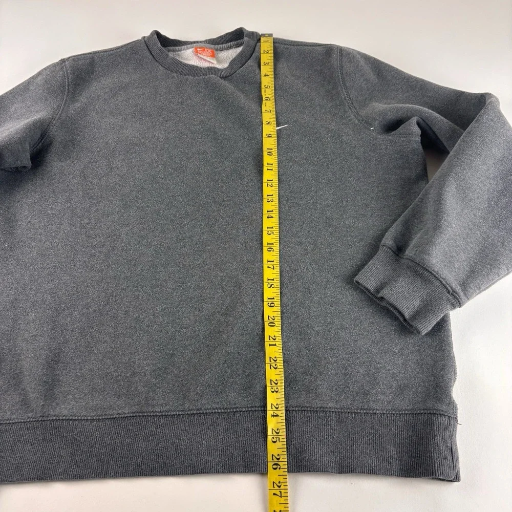 Nike The Athletic Dept Gray Sweater Size XL Mini Swoosh Embroidered‎ Y2K